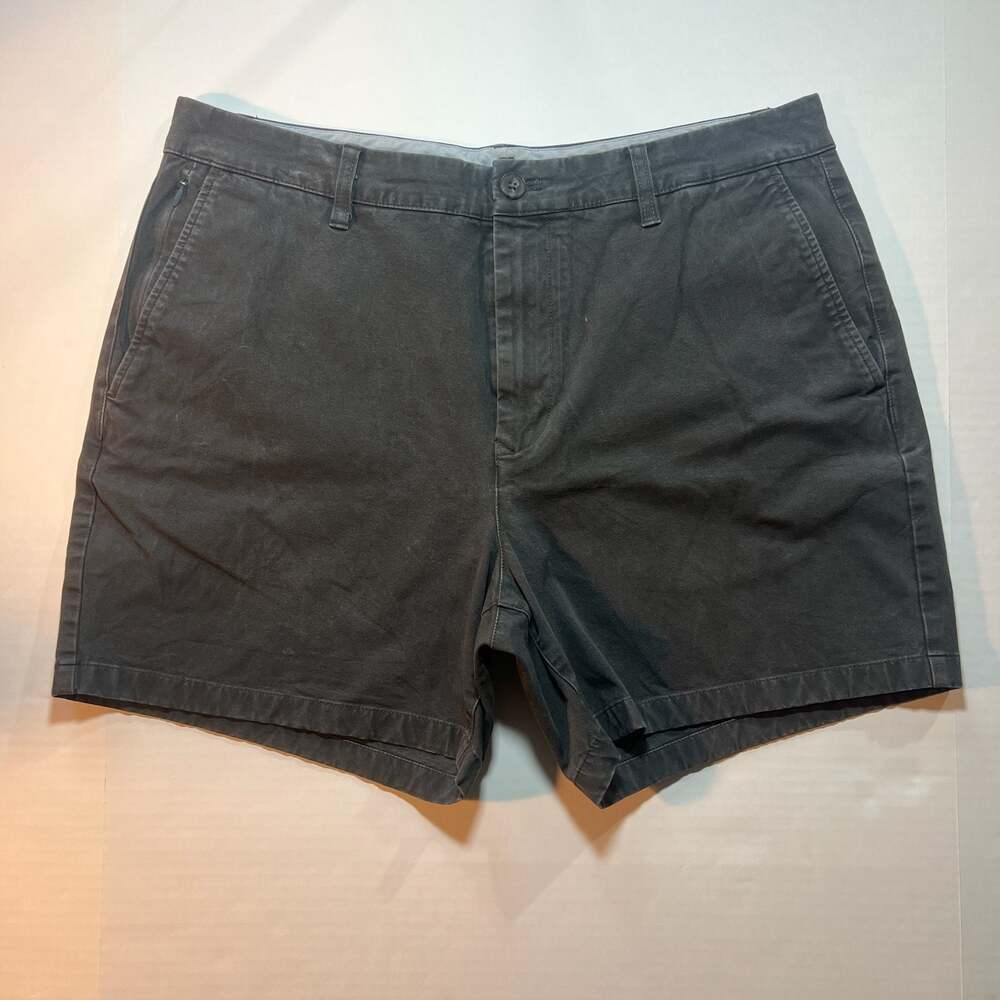 Bonobos Washed Chino Shorts Standard Fit 5 Inch Inseam Size 35 Black